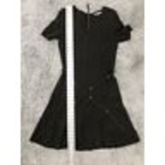 Gerard Darel Tie Waist‎ Shift Sweater Dress Size 4 Grunge whimsygoth retro - Picture 7 of 8